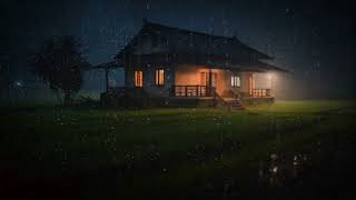 Rain Sounds for Sleep 99% Instantly | Heavy rain at Night for Relax, study, Insomnia, stres, Sleep