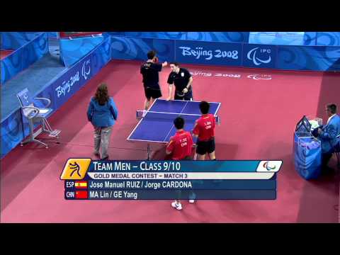 Table Tennis Men's Team Class 9-10 Gold Medal Contest - Beijing 2008
Paralympic Games