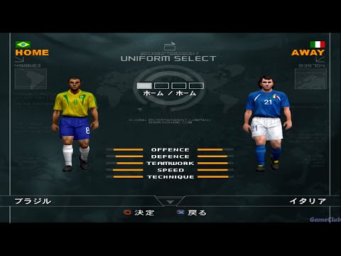 World Soccer Winning Eleven 7 PS2 - Brazil Vs Italy - Gameplay - PCSX2