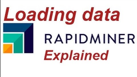 RapidMiner, Load data, save process, and save data #rapidminer #load_data