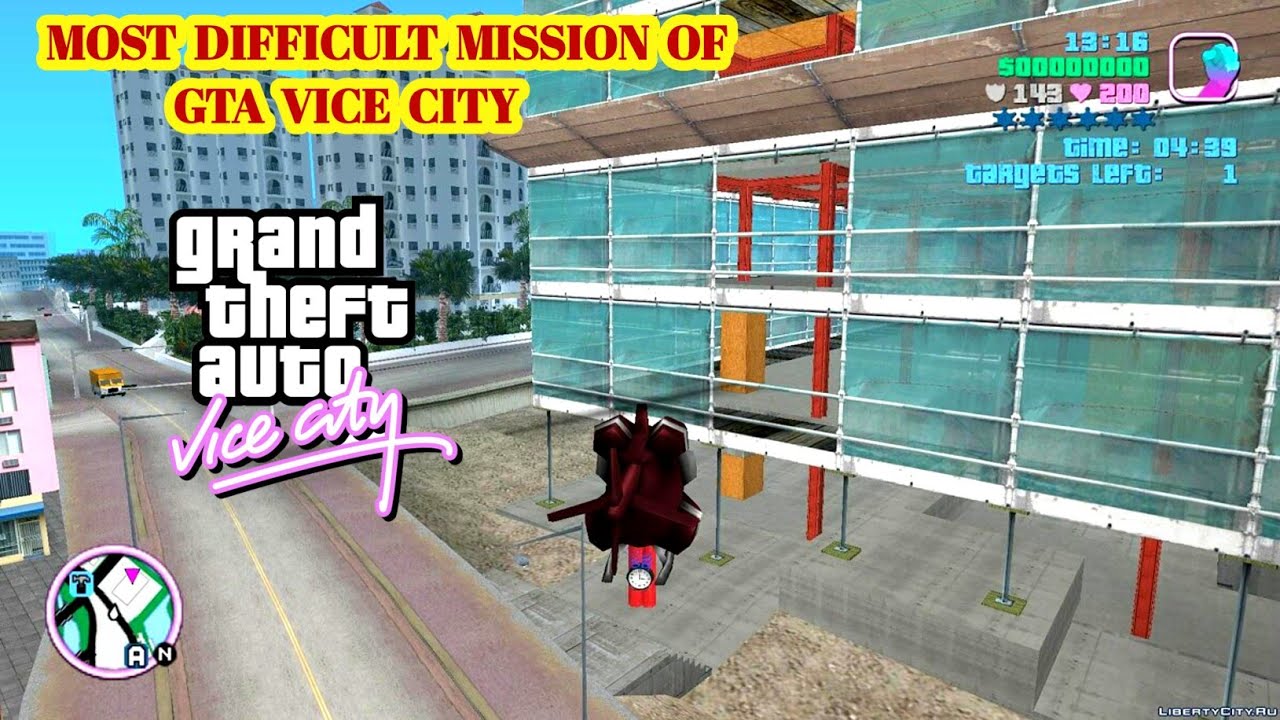MOST DIFFICULT HELICOPTER MISSION - GTA VICE CITY - MISSION …