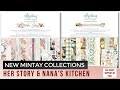 New mintay paper collections  her story  nanas kitchen  asc craft supplies dt unboxing