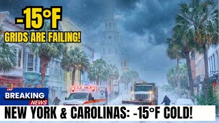 BREAKING: NY to Carolinas Hit by Chaos ARCTIC BLAST! -15F Wind Chill, Power Grids CRUMBLE
