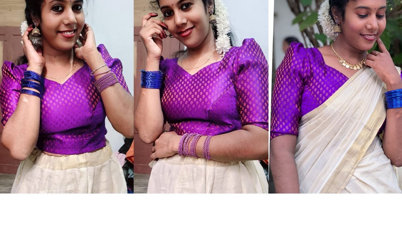 Princess cut Blouse cutting & stitching / crop top in princess cut / 