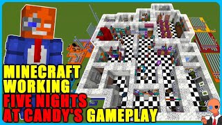 I built a working Five Nights at Candy’s map in Minecraft (Build + Gameplay)