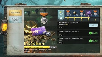 Call of Duty Mobile How To Kill 3 Enemies with SMG Task Complete 💯✅.