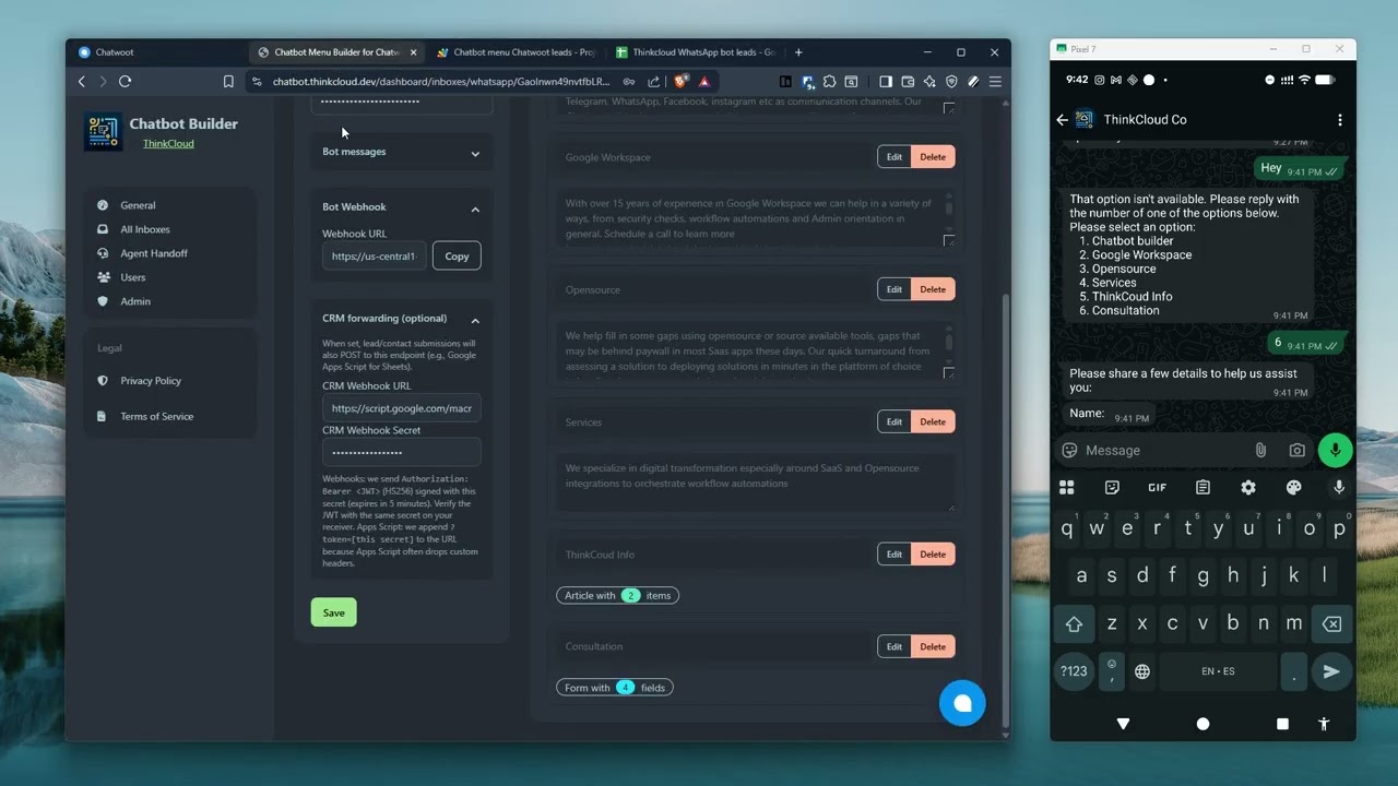 Effortlessly Collect Form Data and Integrate with Your CRM | Chatwoot Demo