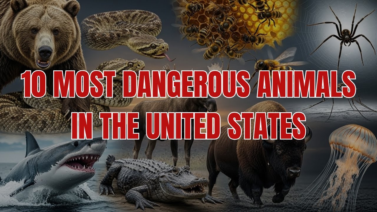 Most Ruthless Animals 10 Most Dangerous Animals in the United States - YouTube