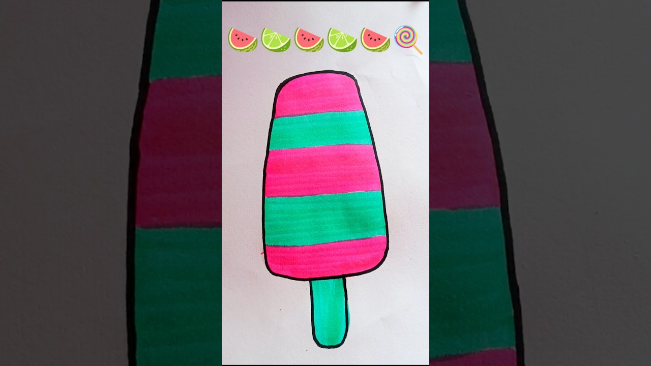 🍉🍋‍🟩🍭Satisfying painting 