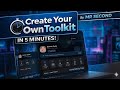 CREATE YOUR OWN TOOLKIT WITHOUT CODING MAKE ADMIN TO USER CONTROL TOOLKIT
