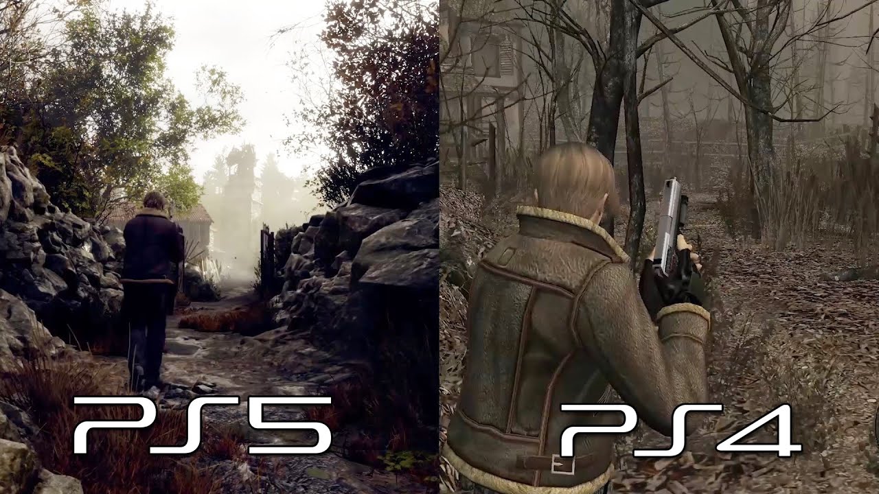 RESIDENT EVIL 4 DUALSENSE DIFFERENCE!! #videogameconsole #gaming