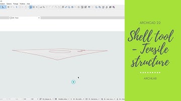 Archicad 22 | Shell tool - Tensile structure