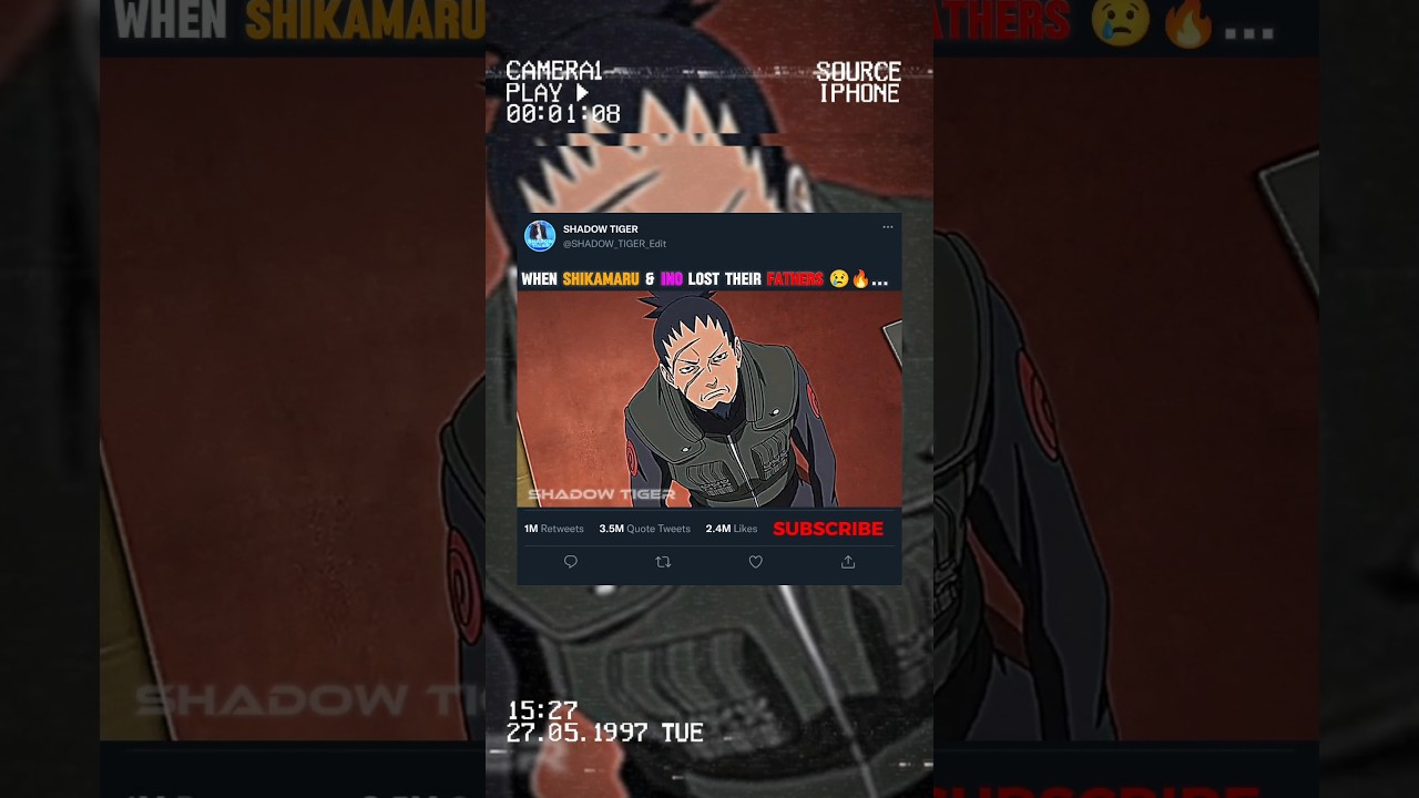 When Shikamaru & Ino Lost Their Fathers 😢🔥....