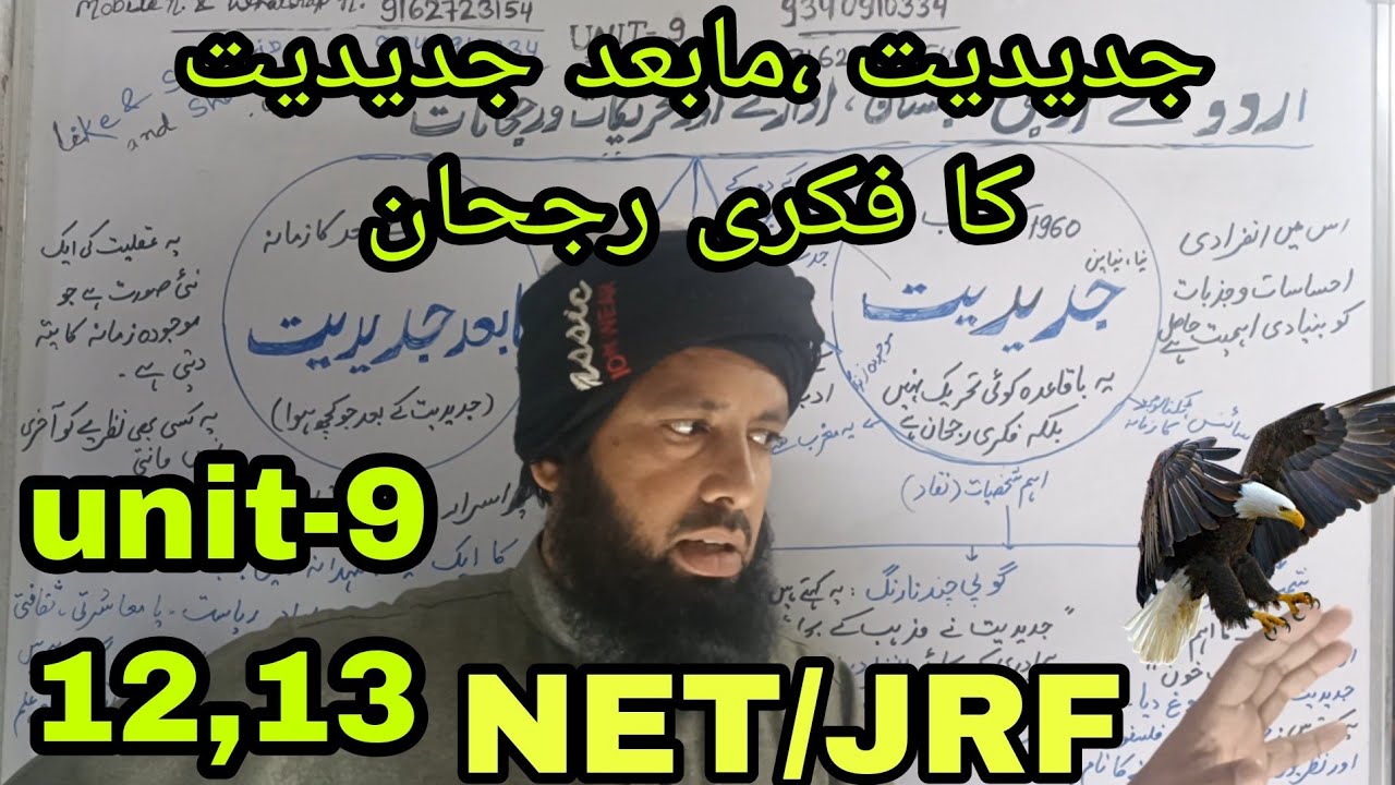 #جدیدیت ، مابعد-جدیدیت کا فکری رجحان,اہم نقاد نیٹ/جے آر ایف|| jadidiyat mabade -jadidiyat NET/JRF