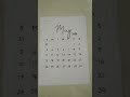 DIY table calendar🤍 #calendar #diy