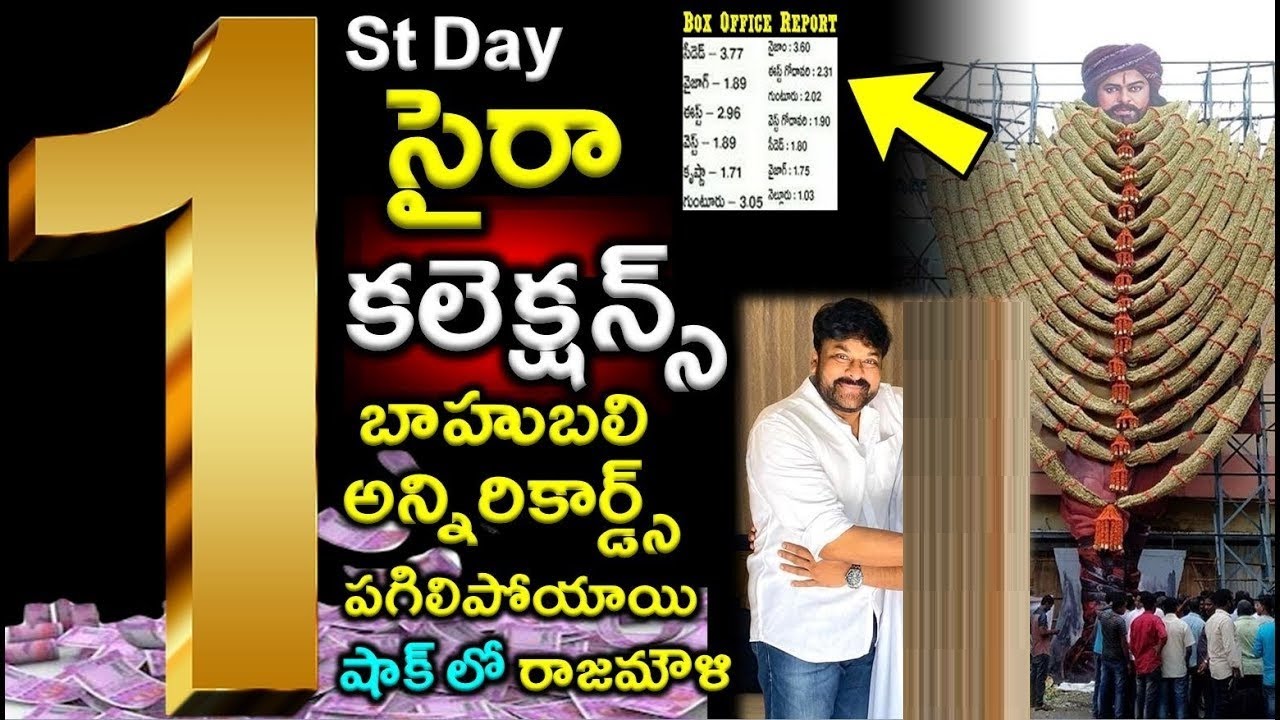 Sye Raa Movie 1st Day World Wide Box Office Collection | Sye Raa Day 1 Collection|