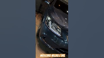 Máscara negra e Drl farol GM ônix