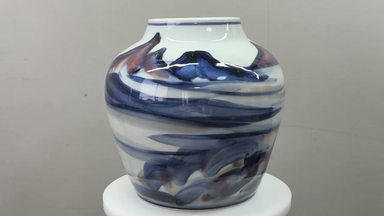 近藤悠三 / 山釉裏紅花瓶 】 #近藤悠三 #kondoyuzo #pottery