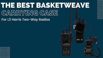 Turtleback Basketweave Harris Two Way Radio Belt Clip Holsters