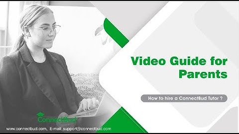 ConnectBud: How to login as a parent and chat with Tutors