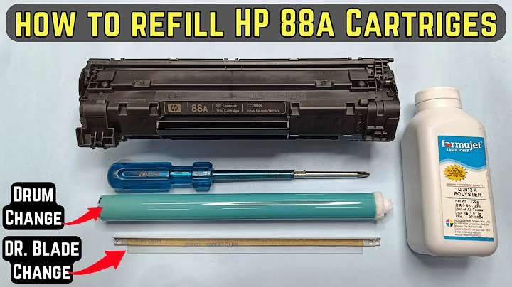 Easy Trick!! How To Refill HP Laserjet 88A Toner Cartridge in 5 Minutes | In Hindi