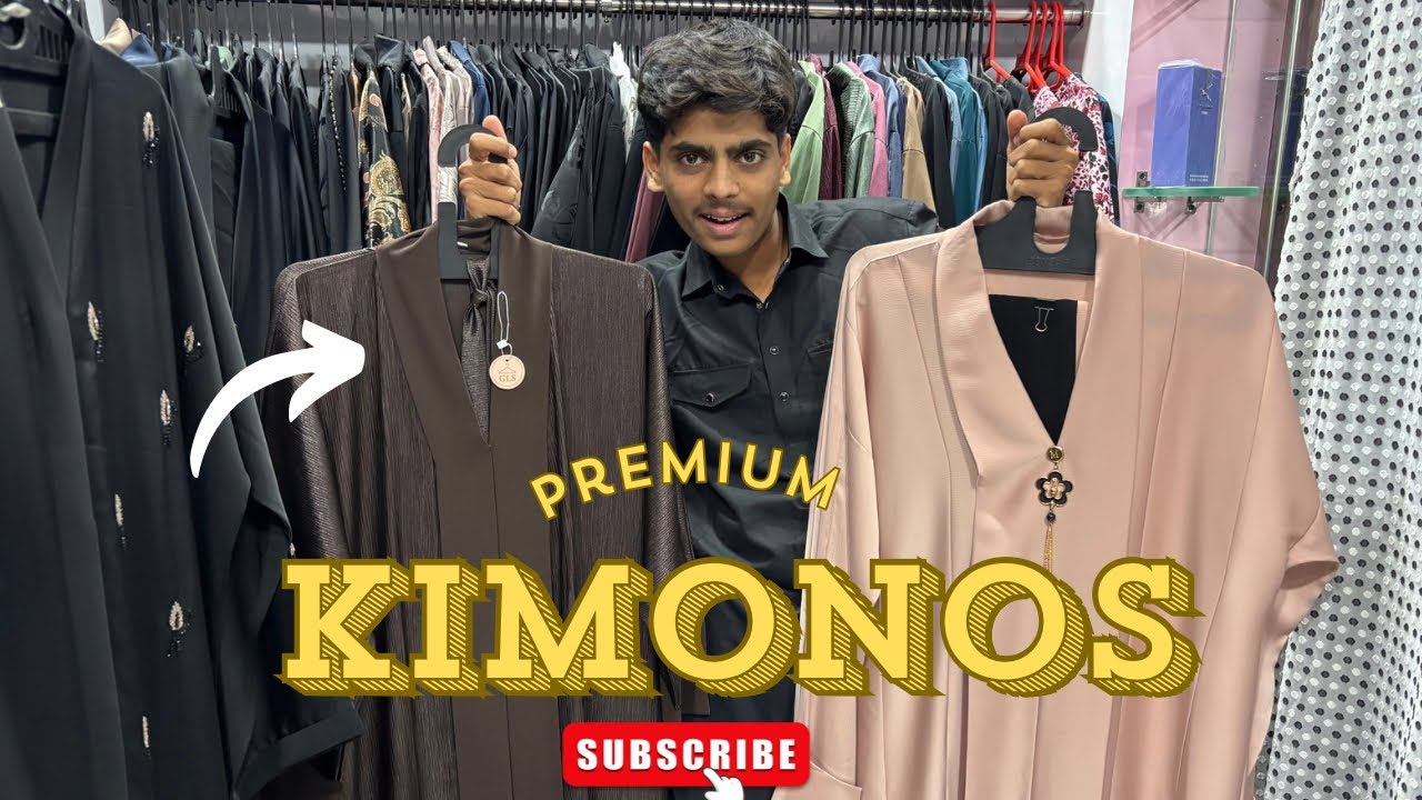 Premium Dubai kiminos abayas at Gulbarga’s premium abayas shop🎀|Musaibvlogs