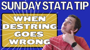 Easily Troubleshoot Destring in Stata | Sunday Stata Tips