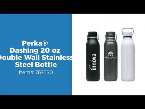 Perka Dashing 20 oz. Double Wall Stainless Steel Bottle