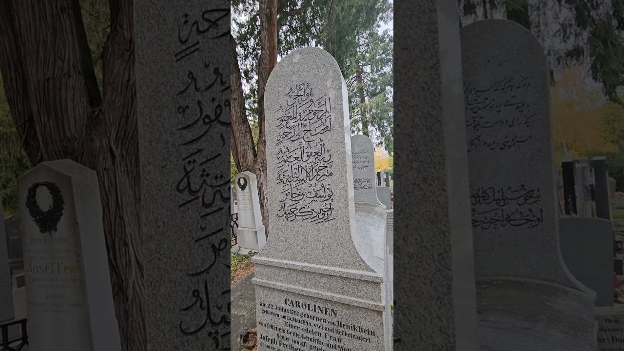 Ünlü Osmanlı Tarihçisi Joseph Von Hammer'in mezarı,Klosterneuburg,Viyana,Avusturya