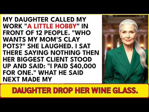 My Daughter Called My Pottery "Little Clay Pots" in Front of Her Clients—Until a Stranger Reveale...
