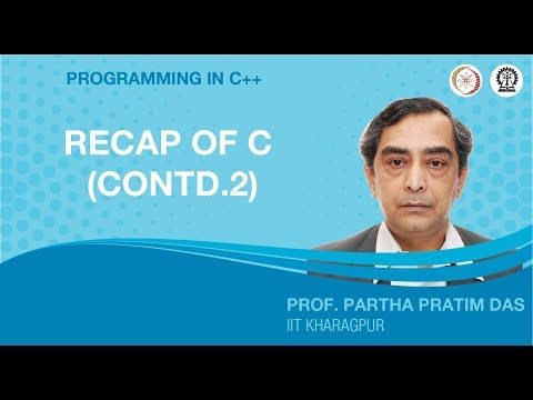 Recap of C (Lecture -03)