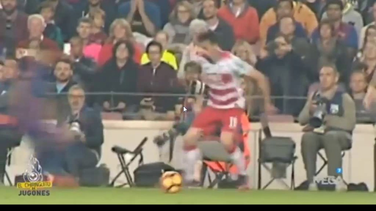 НЕЙМАР толкнул Рубена ВЕСО (видео)[NEYMAR vs Ruben VEZO 29/10/2016]]Barca-Granada