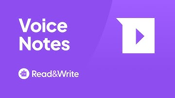 Read&Write for Google Chrome - Voice Notes Overview