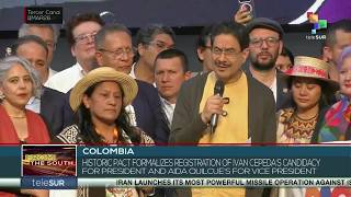 Historic Pact formalizes registration of Ivan Cepeda´s candidacy for pres. and Aida Quilcue´s for VP