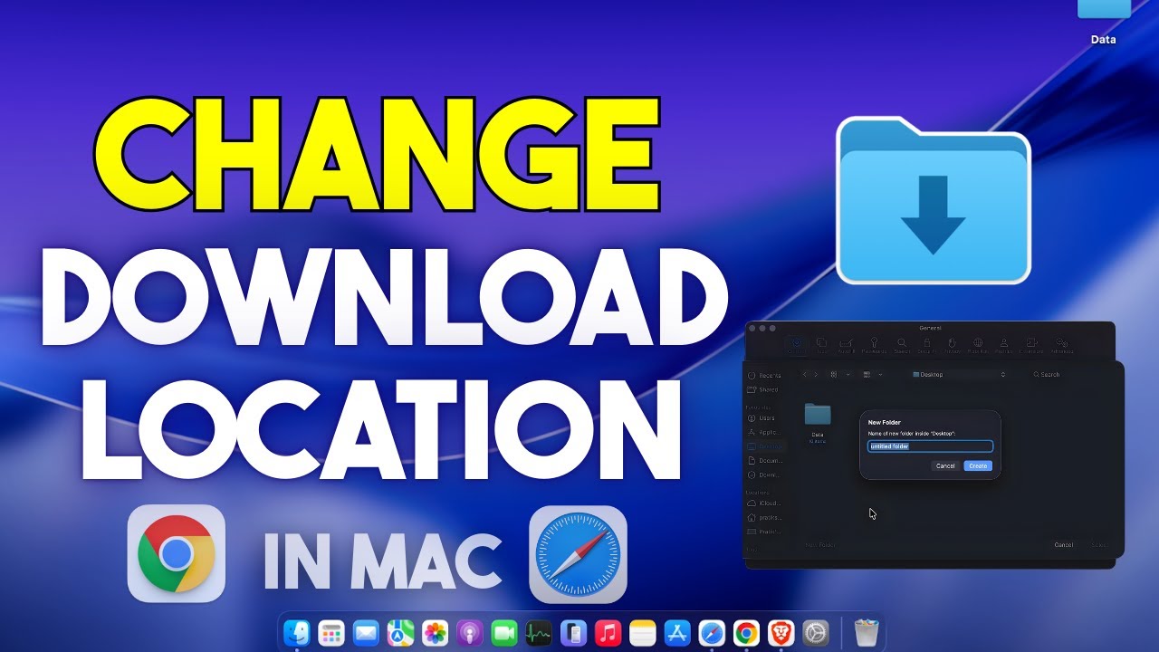Как изменить местоположение файлов для загрузки по умолчанию на MacBook Air, Pro, iMac, Mac Mini
