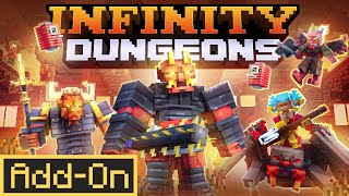 Infinity Dungeons Add-On — Endless Adventures Beneath Your World ⛏️🔥 (Minecraft Bedrock)