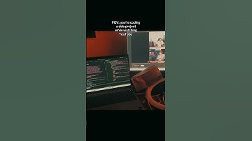 POV you’re coding a side project while watching youtube #coding #lovecoding #keepcoding