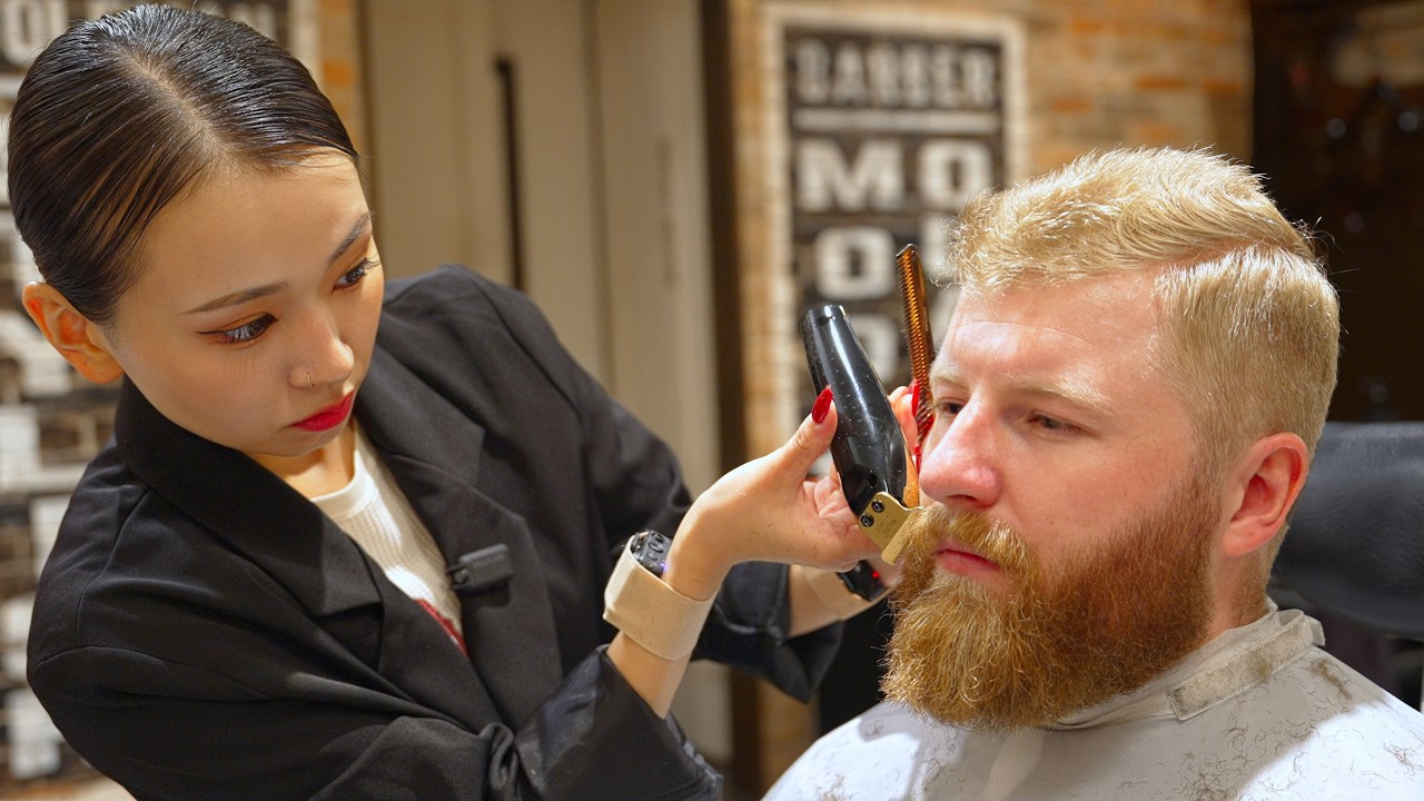 💈(ASMR) 2-Month Wait, But Worth It — Luxury Cut & Xtra Services by Fully Booked Japanese Lady Barber