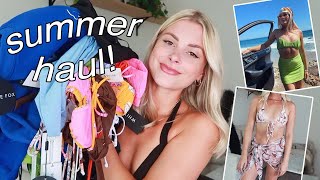 summer bikini + clothing haul // 2021 try-on ♡