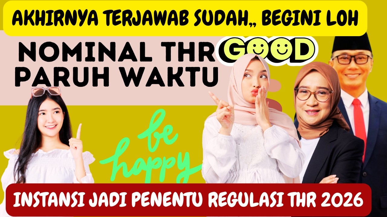 🔥 TERJAWAB SUDAH!! 💰 Nominal THR PPPK Paruh Waktu 2026 SEGINI?! Begini Aturannya! 😱📄