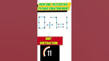 Move only 1 stick to fix the equation | Matchstick Puzzles #shorts #puzzle