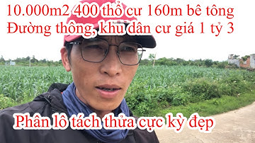 Bán 10.000m2 đất bằng phẳng 400 thổ cư, 160m đường bê tông thông cực đẹp xã vụ bổn gần cao tốc
