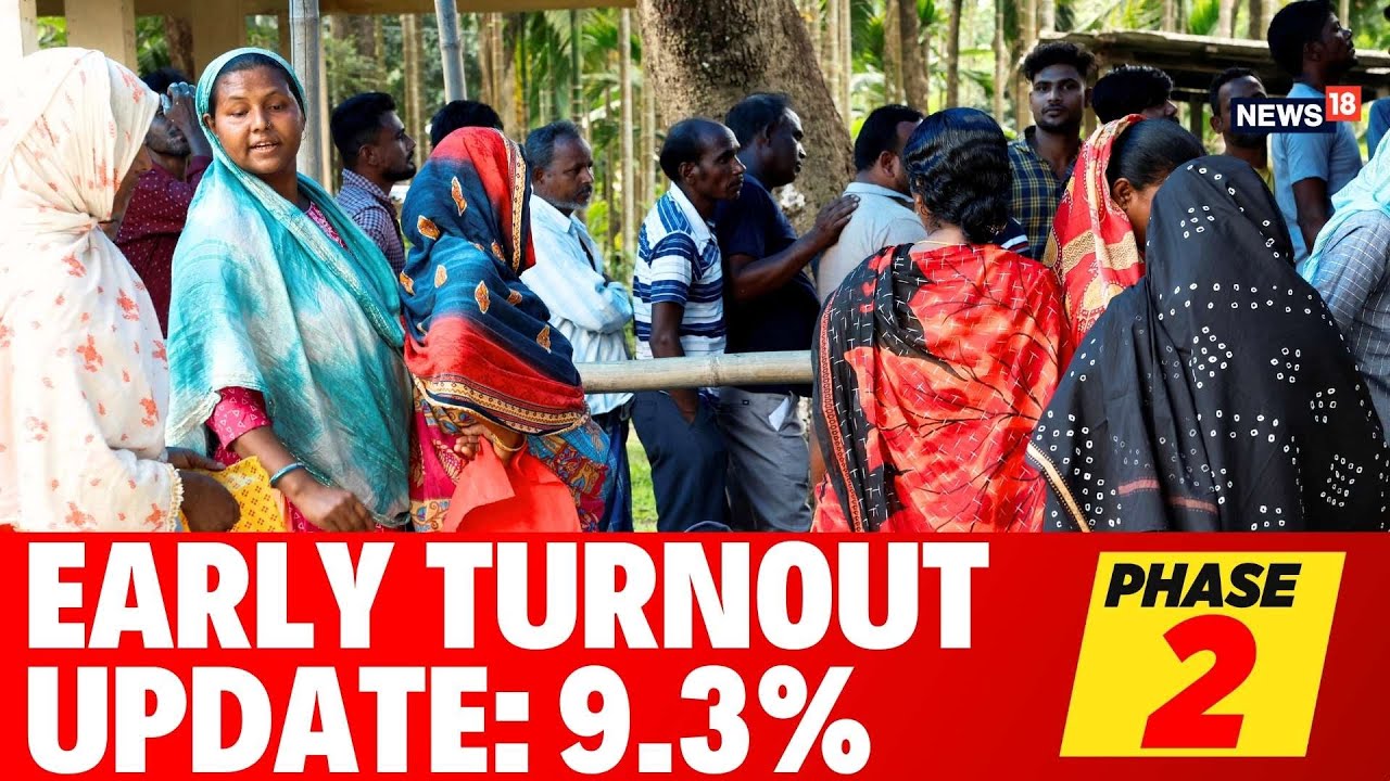 Phase 2 Election Updates | Early Voter Turnout Updates- 9.3% Voter Turnout Across 13 States and UTs