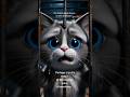 le chaton pègé 😿 #animation3d #chatmignon #iavideo
