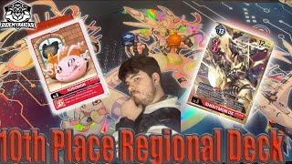 Digimon Card Game | 10th Place Red  Shoutmon Deck profile | Imperial Gaming Regional | BT-5