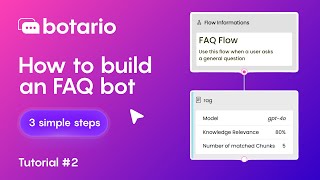 botario Tutorial #2 - How to build an FAQ bot