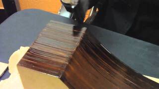 Cathy Morgan, General Manager at Federal Brace, shows you how to properly stain an Eva Reinforced Corbel. She shows the 