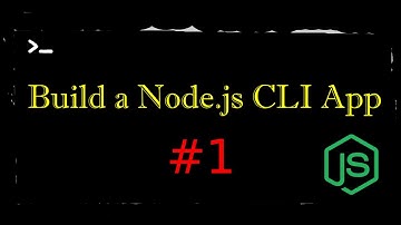 Node.js CLI App Figlets, Chalk And Commander | Node.js TUTORIAL #1