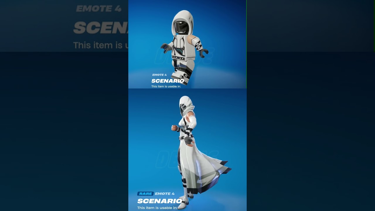 Mysterious Fate & LEGO Mysterious Fate Dancing To Scenario - Fortnite VS LEGO