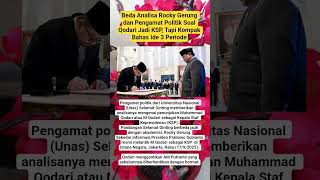Beda Analisa Rocky Gerung dan Pengamat Politik Soal Qodari Jadi KSP, Tapi Kompak Bahas Ide 3 Periode